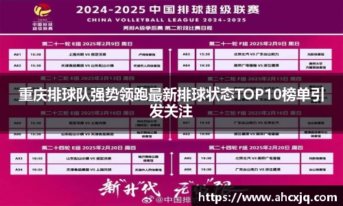 重庆排球队强势领跑最新排球状态TOP10榜单引发关注